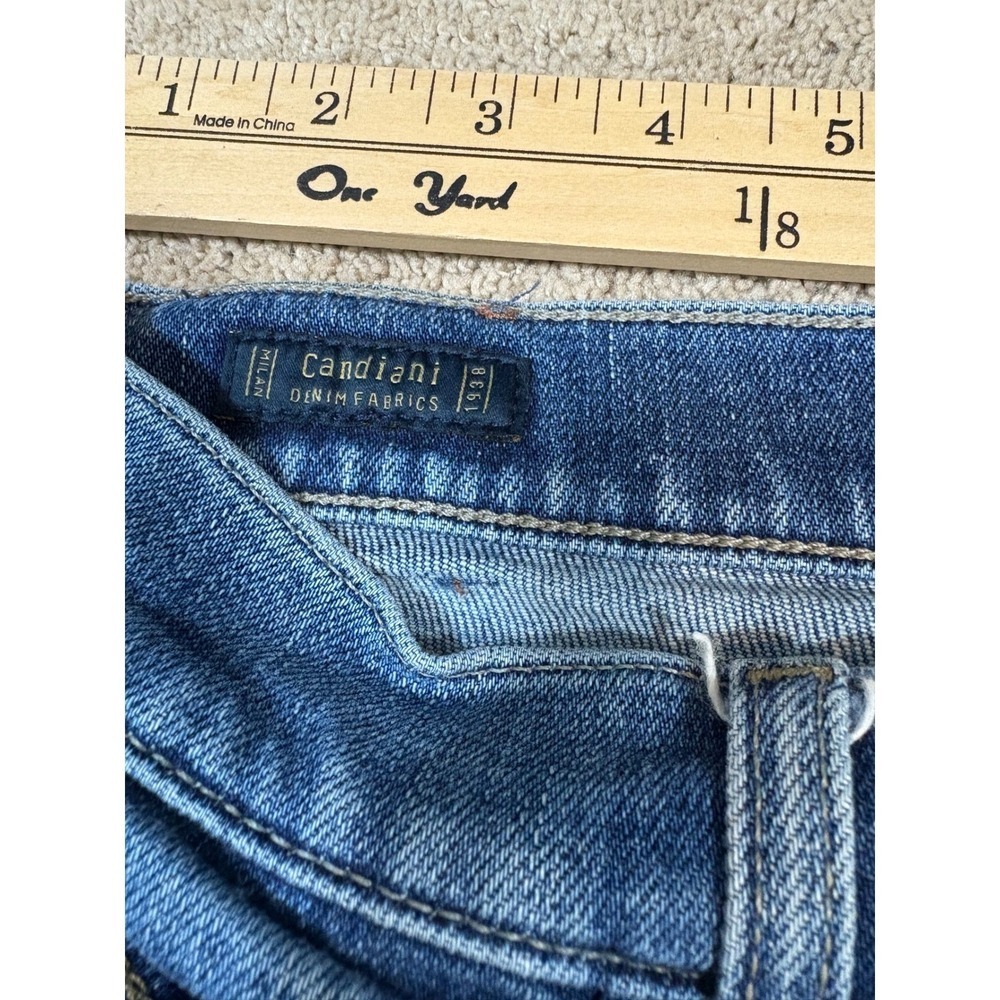 Lucky Brand Jeans Womens Size 27 Candiani Denim Straight Leg Blue Wash Distress - Picture 8 of 11